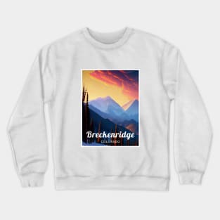 Breckenridge Colorado United States ski Crewneck Sweatshirt